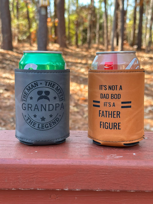 Custom Leather Koozie